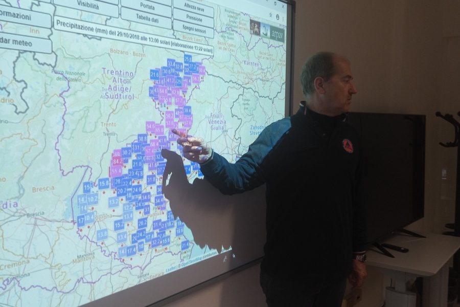 Maltempo in Veneto stato di attenzione e pre-allarme