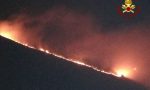 In fiamme il Col Visentin