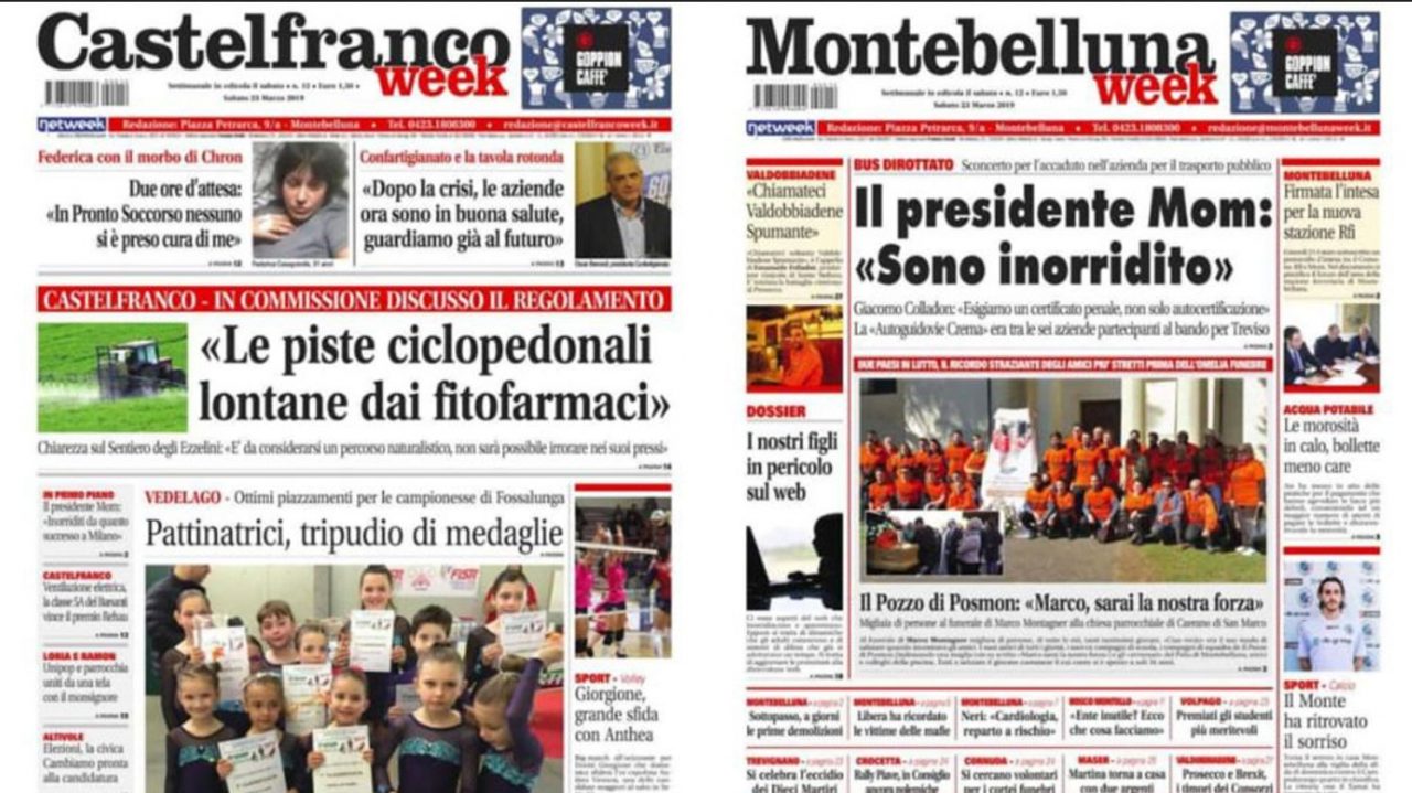 Sono in edicola Montebelluna e Castelfranco Week