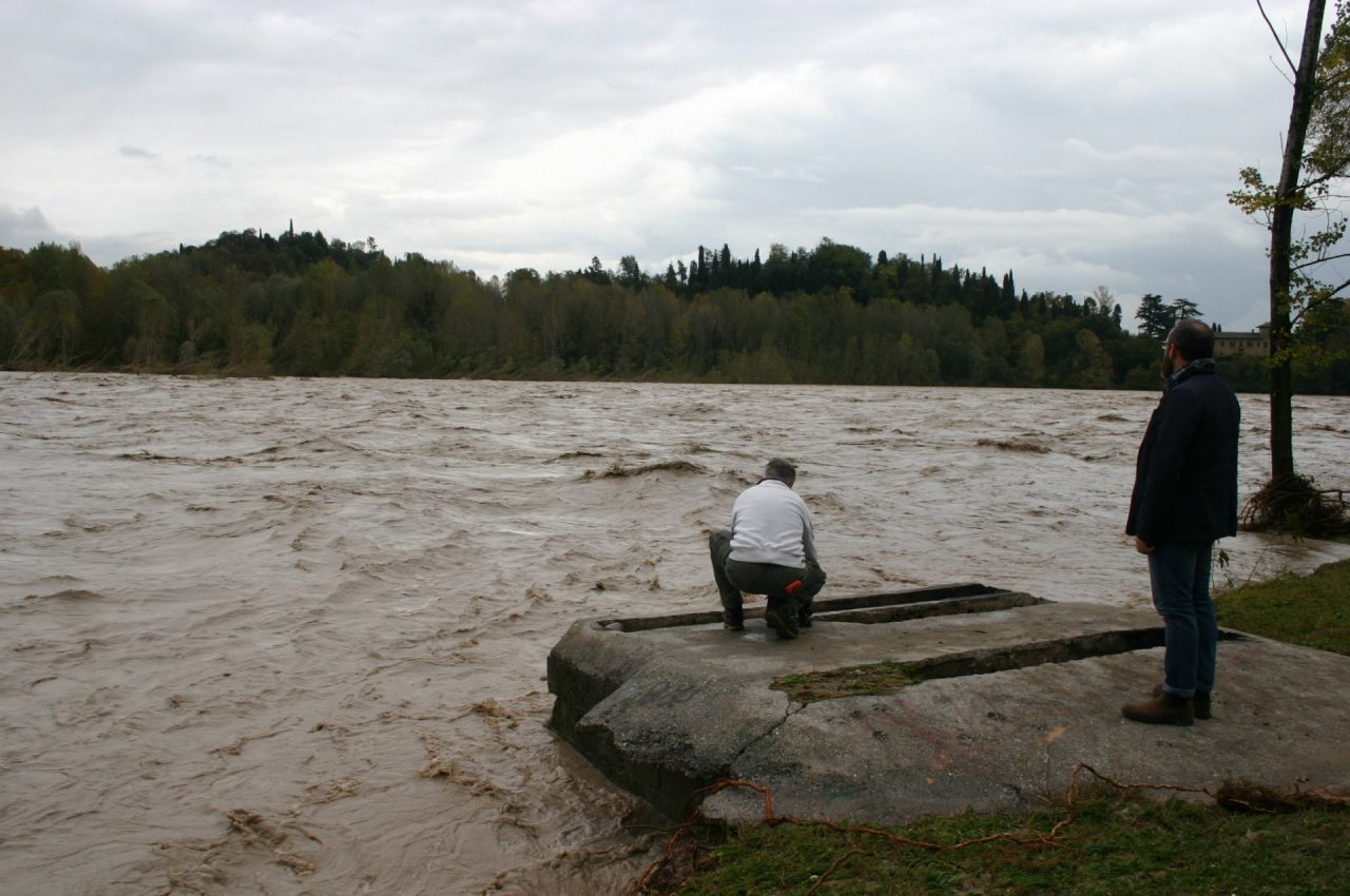 Maltempo, chiuso il ponte Bailey della Priula