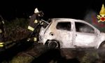 Auto in fiamme a Monfumo