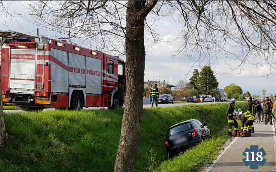 Finisce fuori strada a Motta di Livenza, è grave.
