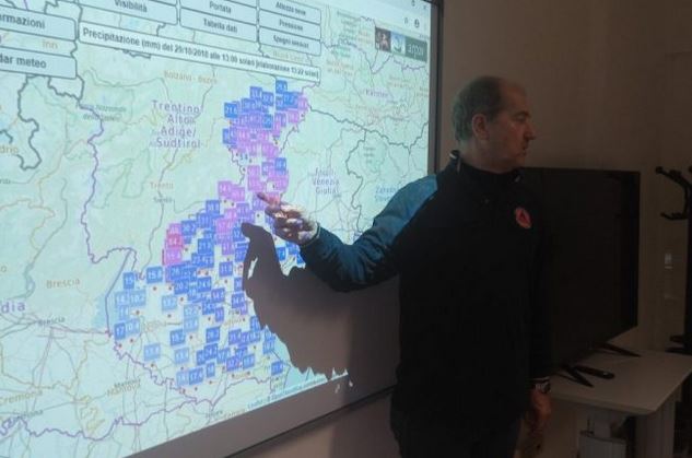 Maltempo in Veneto stato di attenzione e pre-allarme