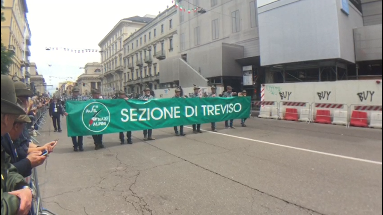 Gli Alpini di Treviso all’Adunata di Milano VIDEO