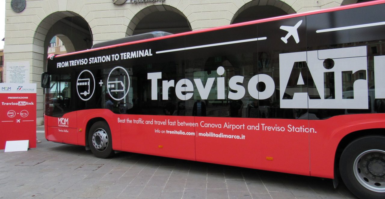 Treno+bus per l’aeroporto di Treviso