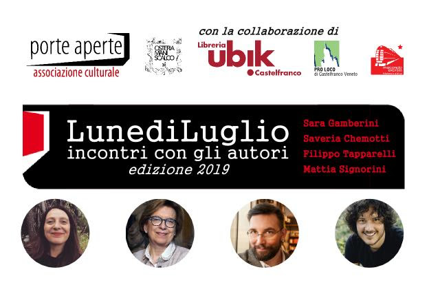 Castelfranco, ai LunediLuglio quattro scrittori d’eccellenza