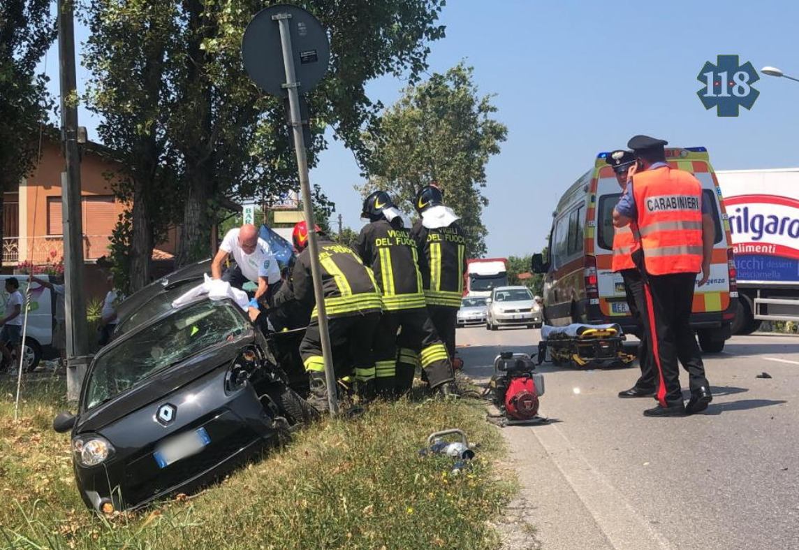 Frontale a Oderzo, un ferito