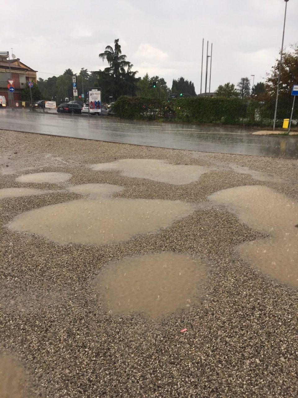 Maltempo pioggia intensa a tratti e alcuni disagi nel Trevigiano