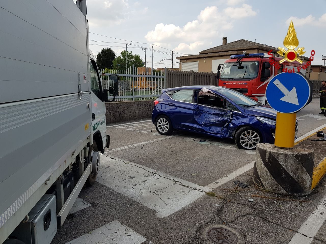 Incidente nei pressi di Treviso, due feriti