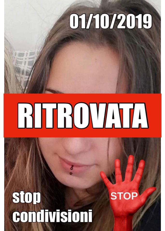 Scomparsa 17enne di Padova, l’appello della mamma RITROVATA