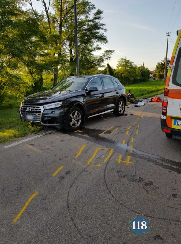 In condizioni critiche il centauro 46enne vittima di un incidente a Istrana