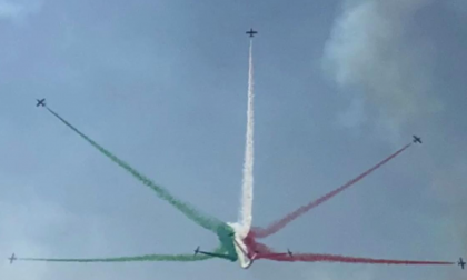 Frecce Tricolori all'80esimo compleanno del 51° Stormo di Istrana