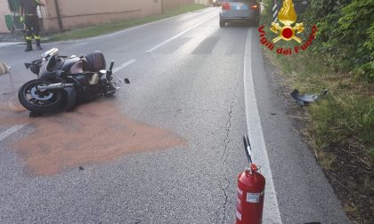 Incidente auto moto a Paese: un ferito