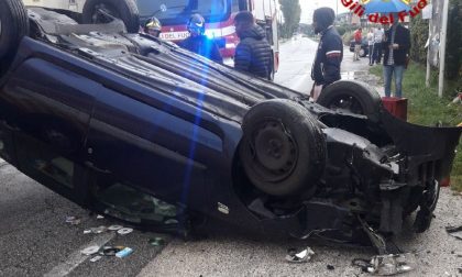 Scontro tra due auto in via Erizzo a Montebelluna