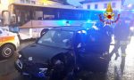 Auto contro bus della Mom, una donna ferita