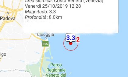 Scossa di terremoto 3.3 a Chioggia