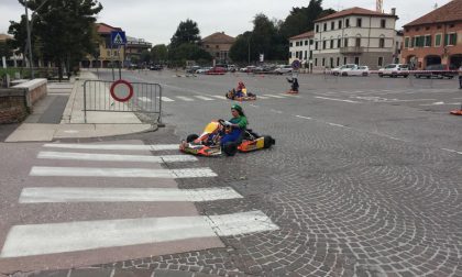 Sfrecciano i Go Kart, Castelfranco "blindata" per le riprese tv: VIDEO
