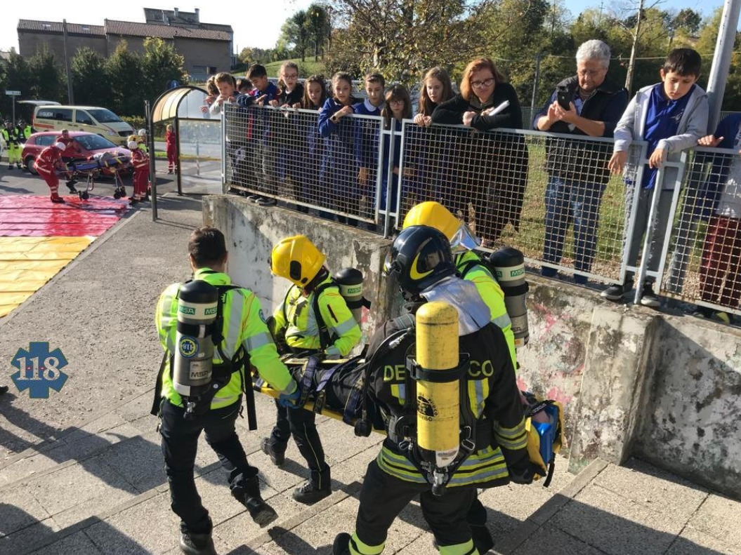 A San Fior esercitazione di evacuazione nella scuola elementare