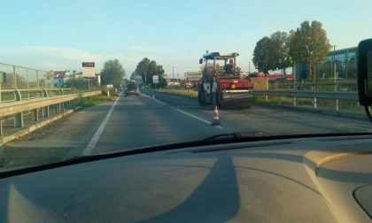 Signoressa, lavori in corso nell'ora di punta, code chilometriche