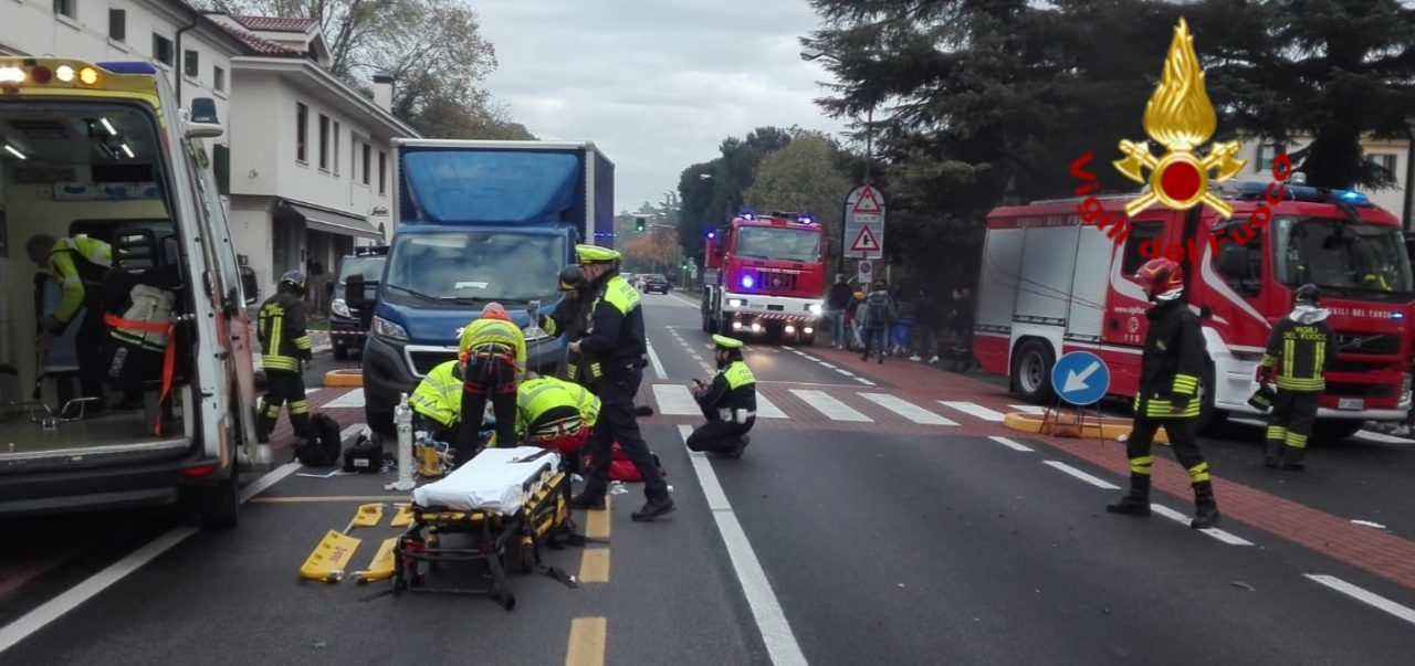 Grave scontro a Treviso, un ferito