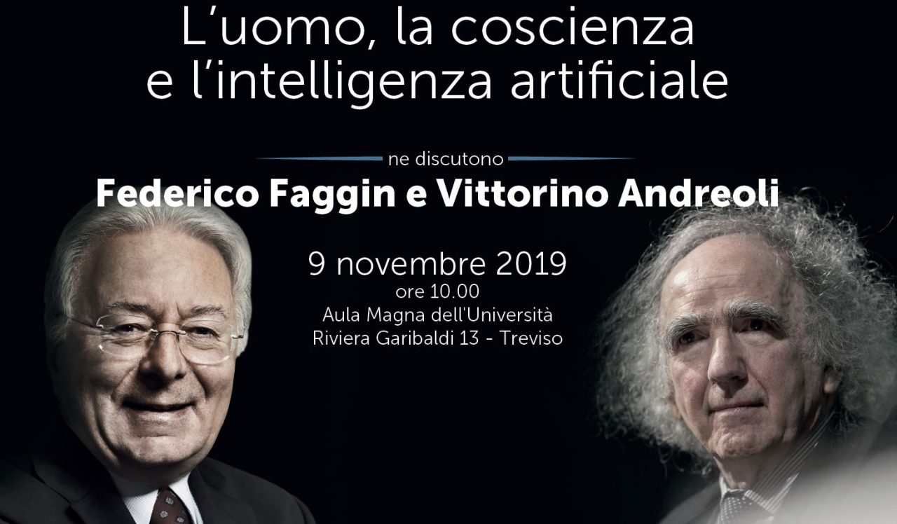 Faggin e Andreoli in “L’uomo, la coscienza e l’intelligenza artificiale”