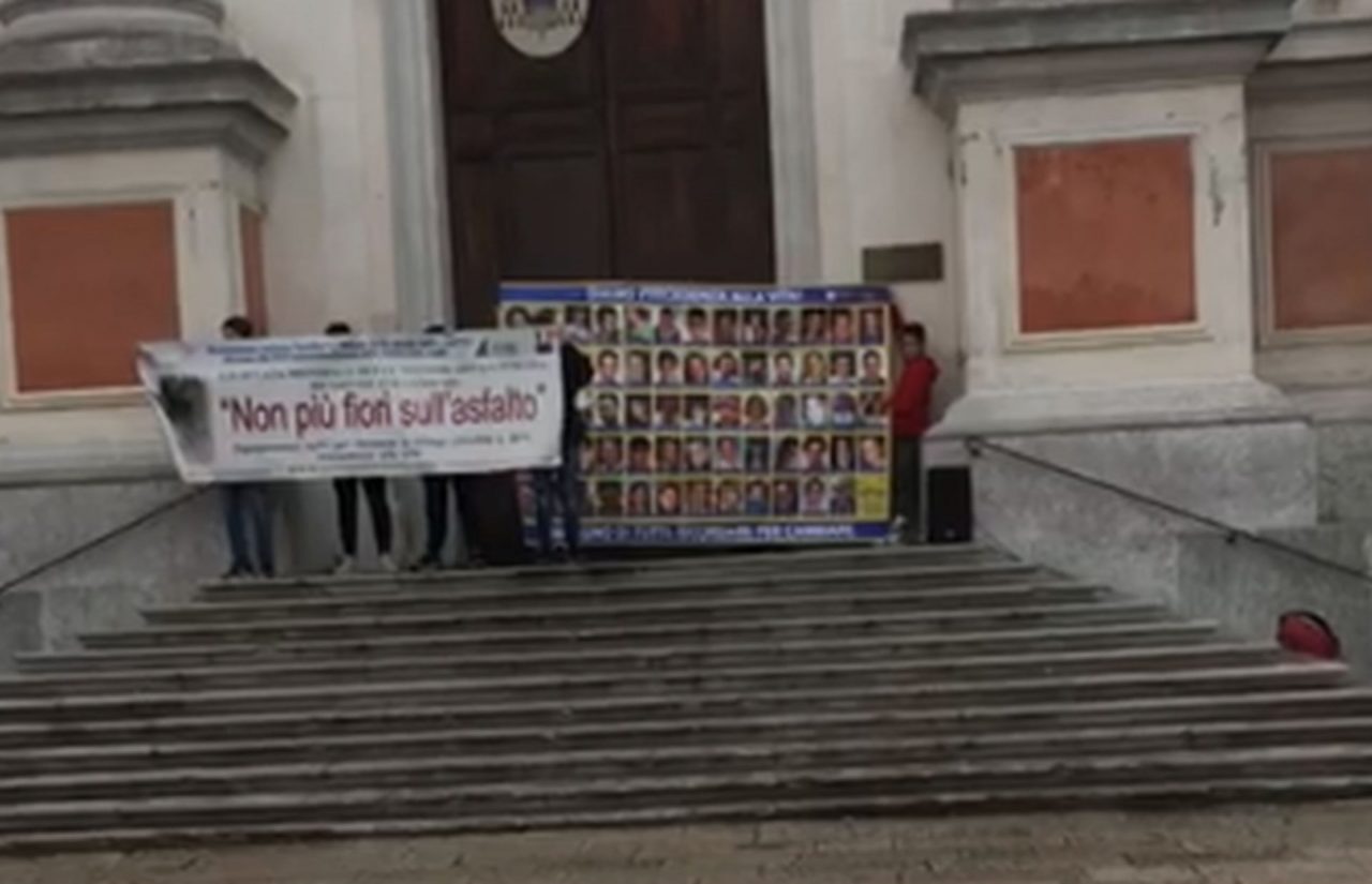 Castelfranco, manifestazione per le vittime della strada (VIDEO)