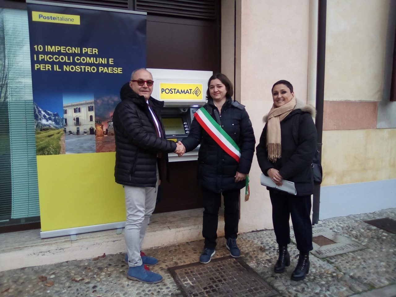 Poste Italiane: inaugurato il primo sportello automatico ATM Postamat all’ufficio di Cison di Valmarino