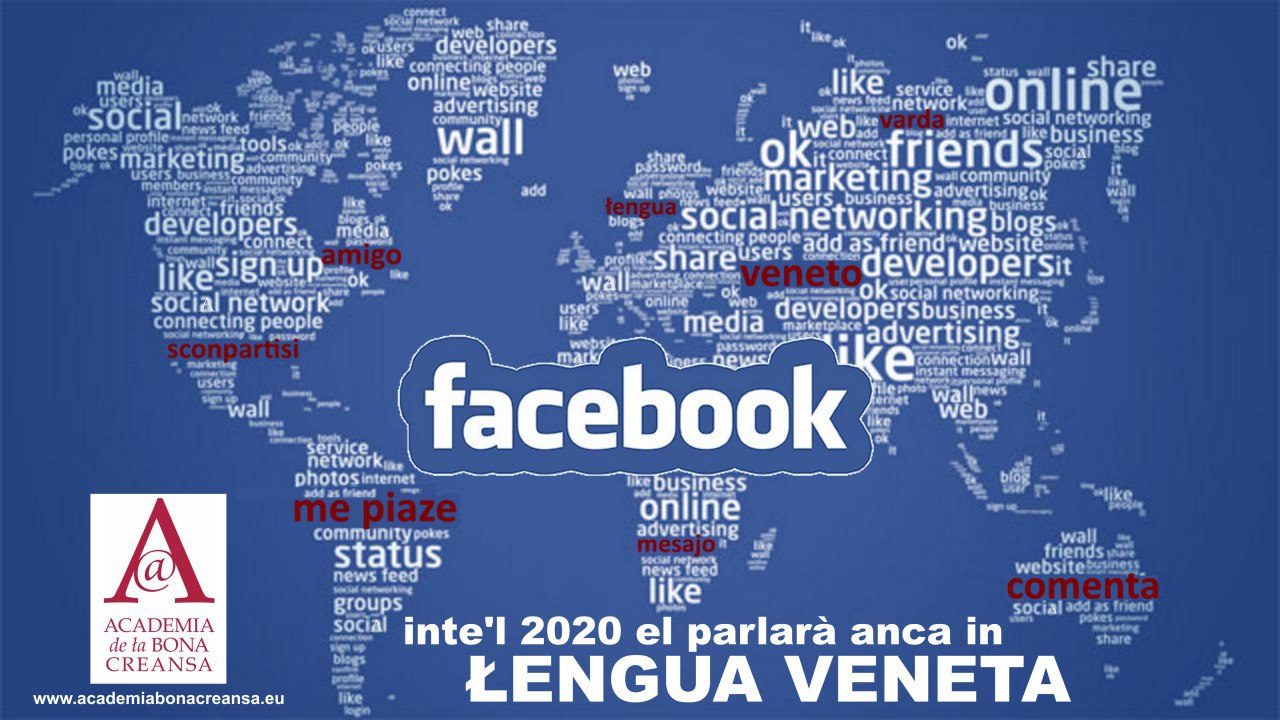 Facebook sarà presto disponibile in lingua veneta