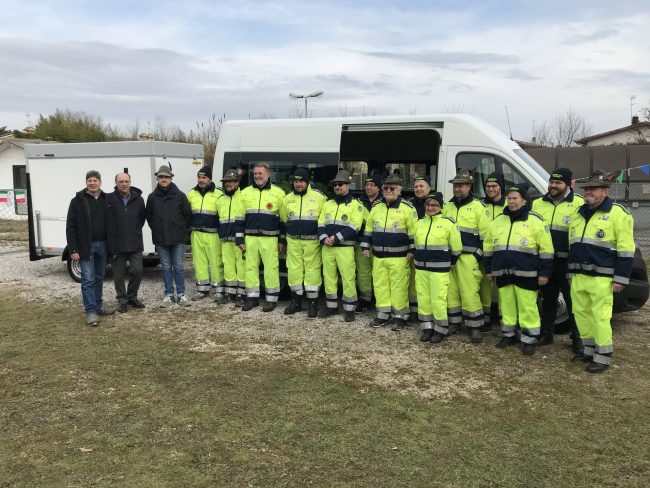 Protezione Civile Ana di Trevignano: consegnate le chiavi del nuovo furgone