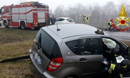 Scontro tra auto a Conegliano: in 4 finiscono all'ospedale