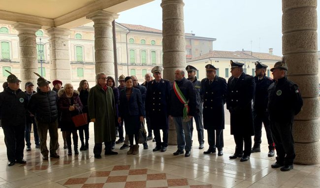 Giorno del Ricordo a Montebelluna, deposta la corona commemorativa al Municipio