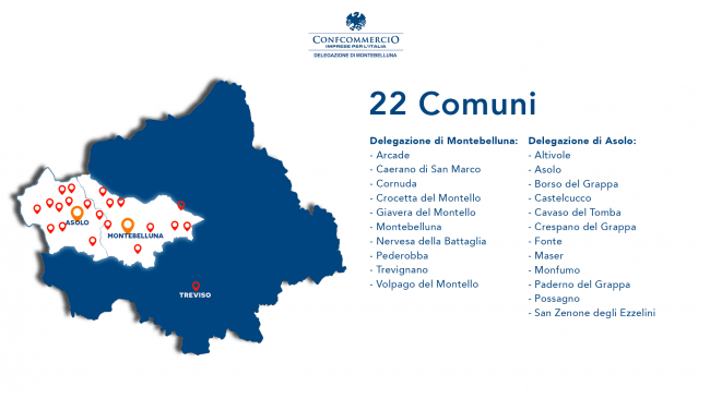Ascom-Confcommercio Montebelluna, dal 1950 ad oggi: 70 anni per il territorio