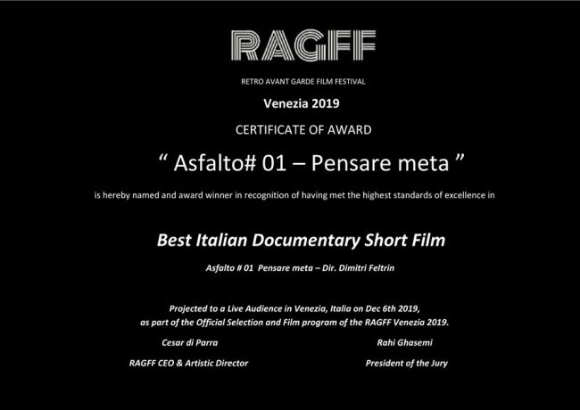 Dimitri Feltrin e il miglior corto documentario italiano a Venezia