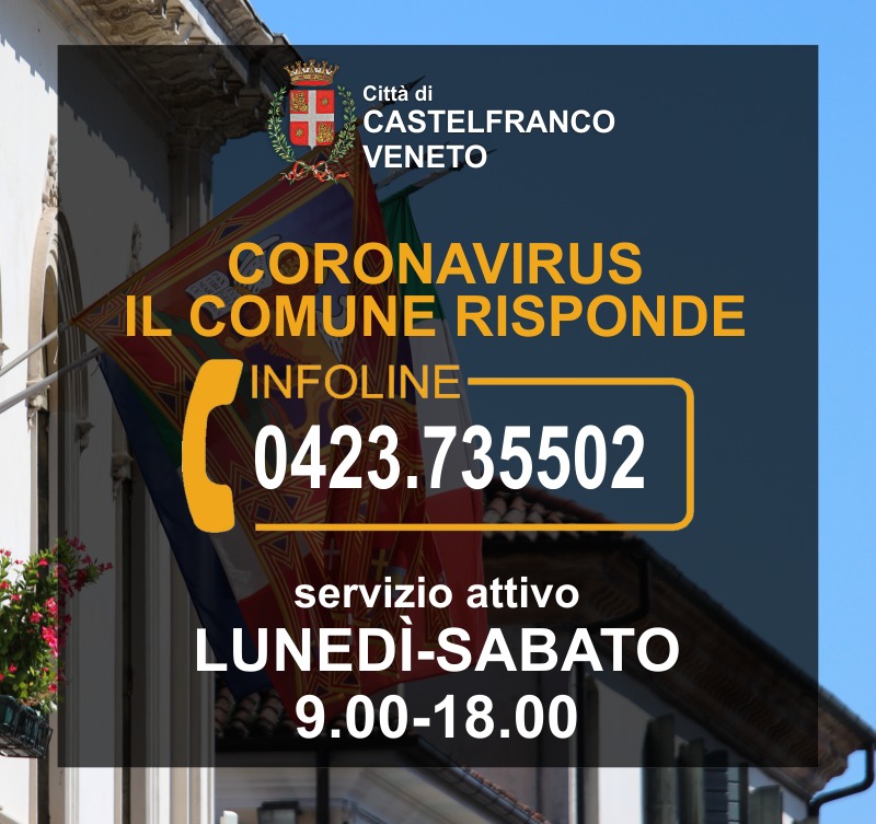 Comune Castelfranco, attivo il numero per supportare i cittadini