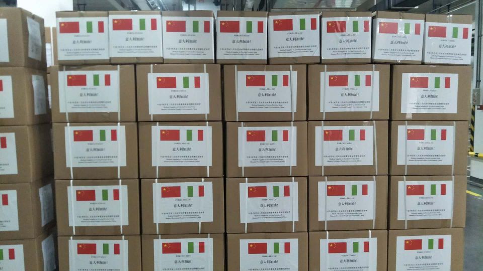 Dallo Shaanxi 15mila forniture mediche per la Provincia di Treviso