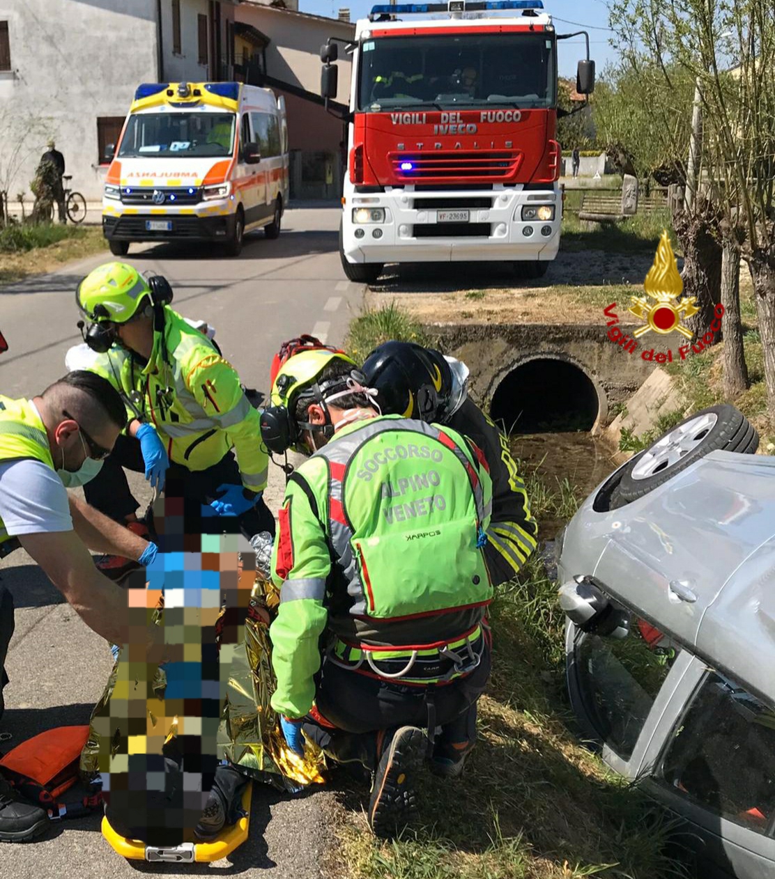 Incidente stradale a Candelù: un ferito portato in ospedale