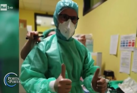 Porta a Porta, il servizio sul sindaco infermiere Migliorini: Asolo orgogliosa