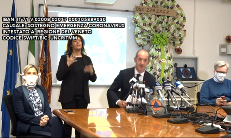 Zaia su Pasquetta: “Di virus si muore: chi esce si senta responsabile, per sè e per gli altri”