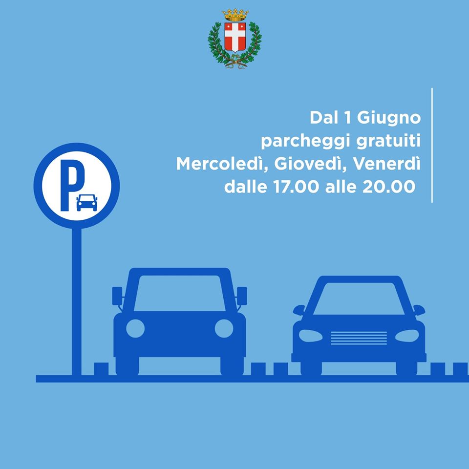 Parcheggi Treviso: dal 1 giugno stalli blu gratuiti mercoledì, giovedì e venerdì dalle 17 alle 20