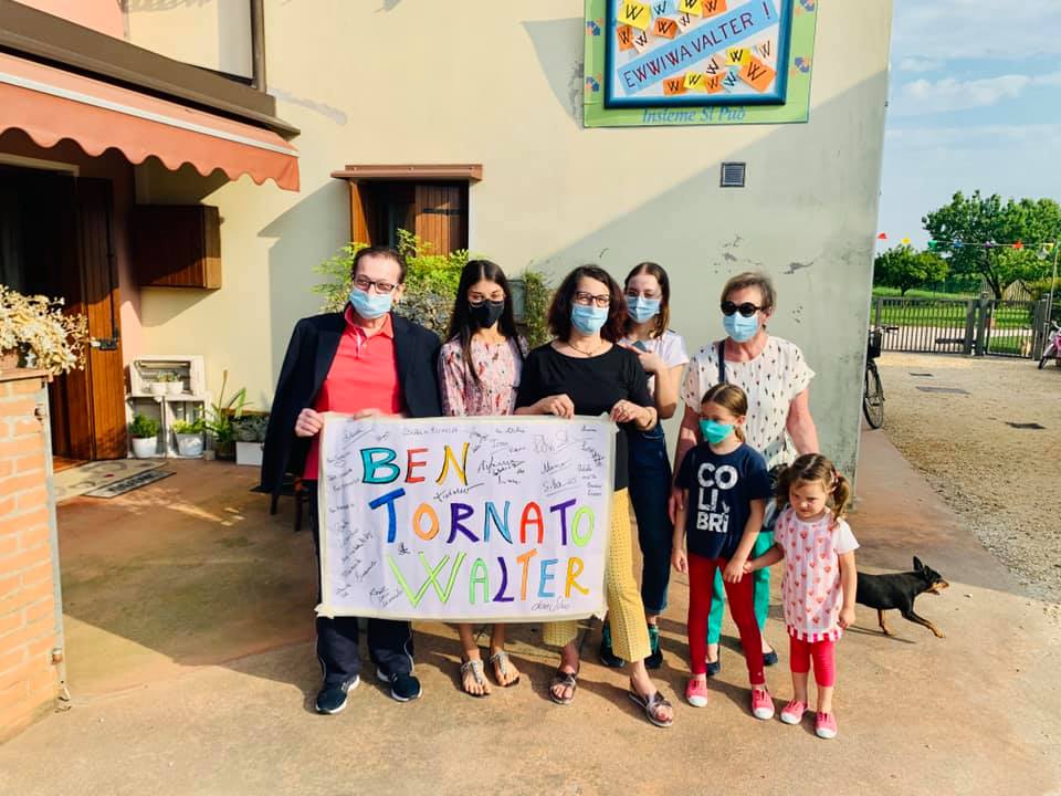 Walter Morellato è tornato a casa, sconfitto il Covid: festa per lo storico tabaccaio di Montebelluna