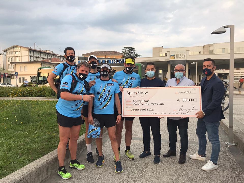 100 Km di solidarietà, l’impresa del sindaco Conte: “Stanco ma felice” – FOTO E VIDEO