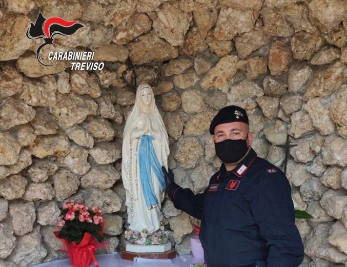 Ospedaletto di Istrana, ritrovata la statuetta della Vergine Maria