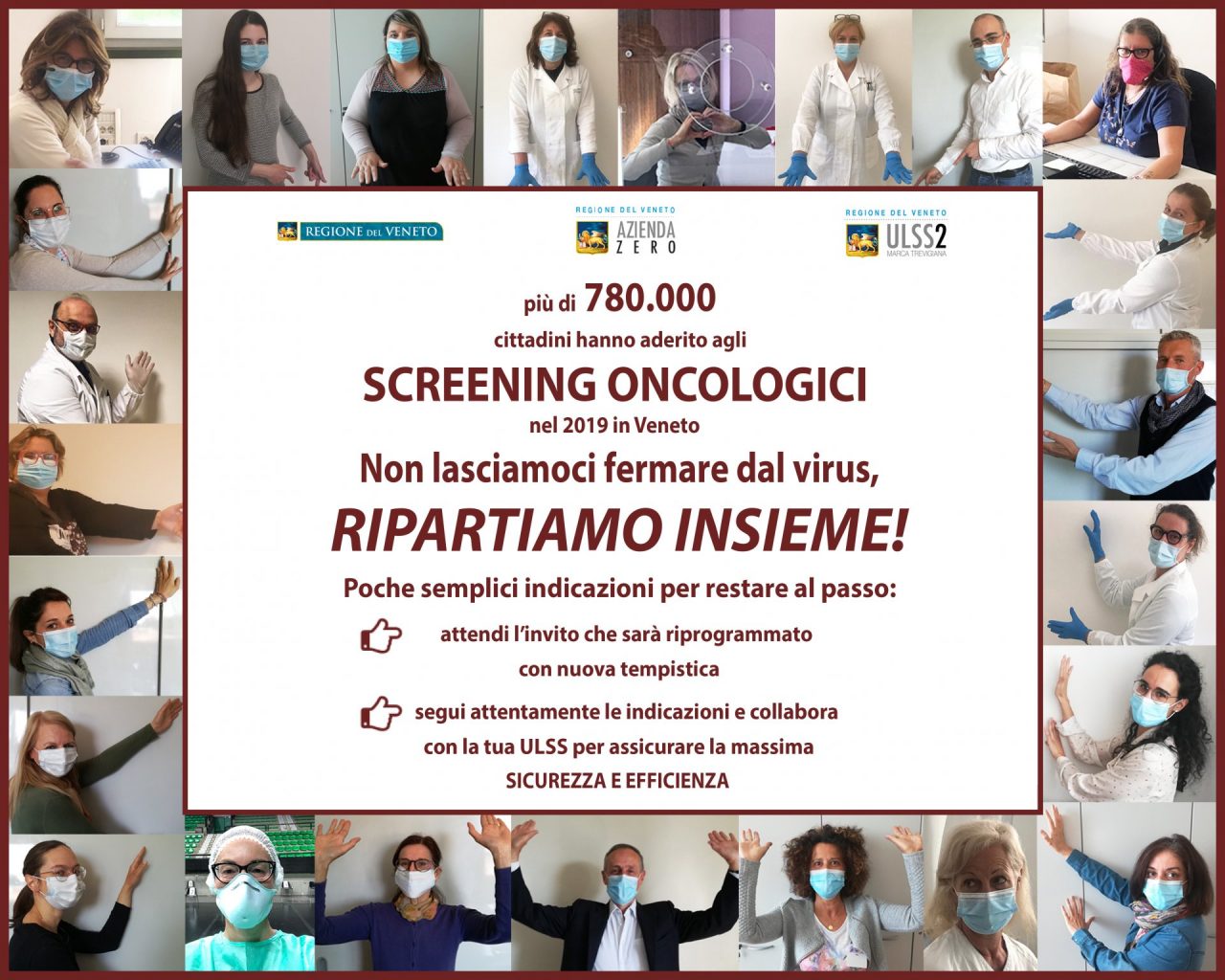 Screening oncologici Marca trevigiana, ripartono oggi