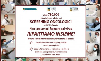 Screening oncologici Marca trevigiana, ripartono oggi