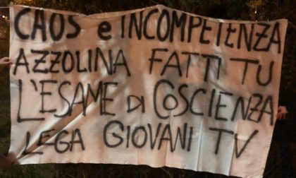 Lega Giovani, striscioni anche a Treviso contro Azzolina: "Esami? Si faccia quello di coscienza"