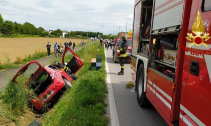 Badoere di Morgano, fuori strada con l'auto finisce nel fossato: un ferito