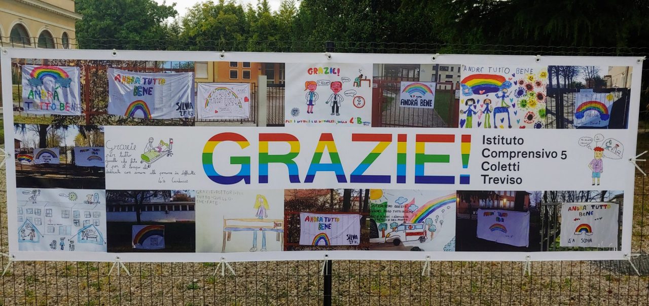 Villa Carisi, il grazie degli alunni del comprensivo “5 Coletti” al personale sanitario