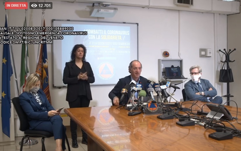 Riaperture, Zaia sbotta: “Non possiamo più aspettare, Governo batta un colpo”