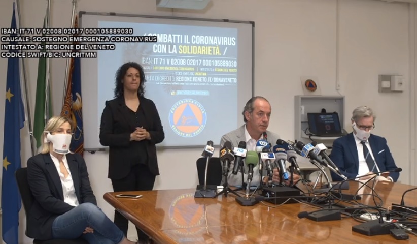 Contagi Veneto, primo bilancio dopo riaperture. Zaia: “Nessun nuovo focolaio”