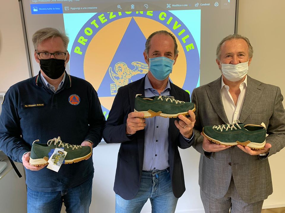Protezione civile Veneto, donate da Garmont 200 paia di scarpe ad alta qualità tecnica